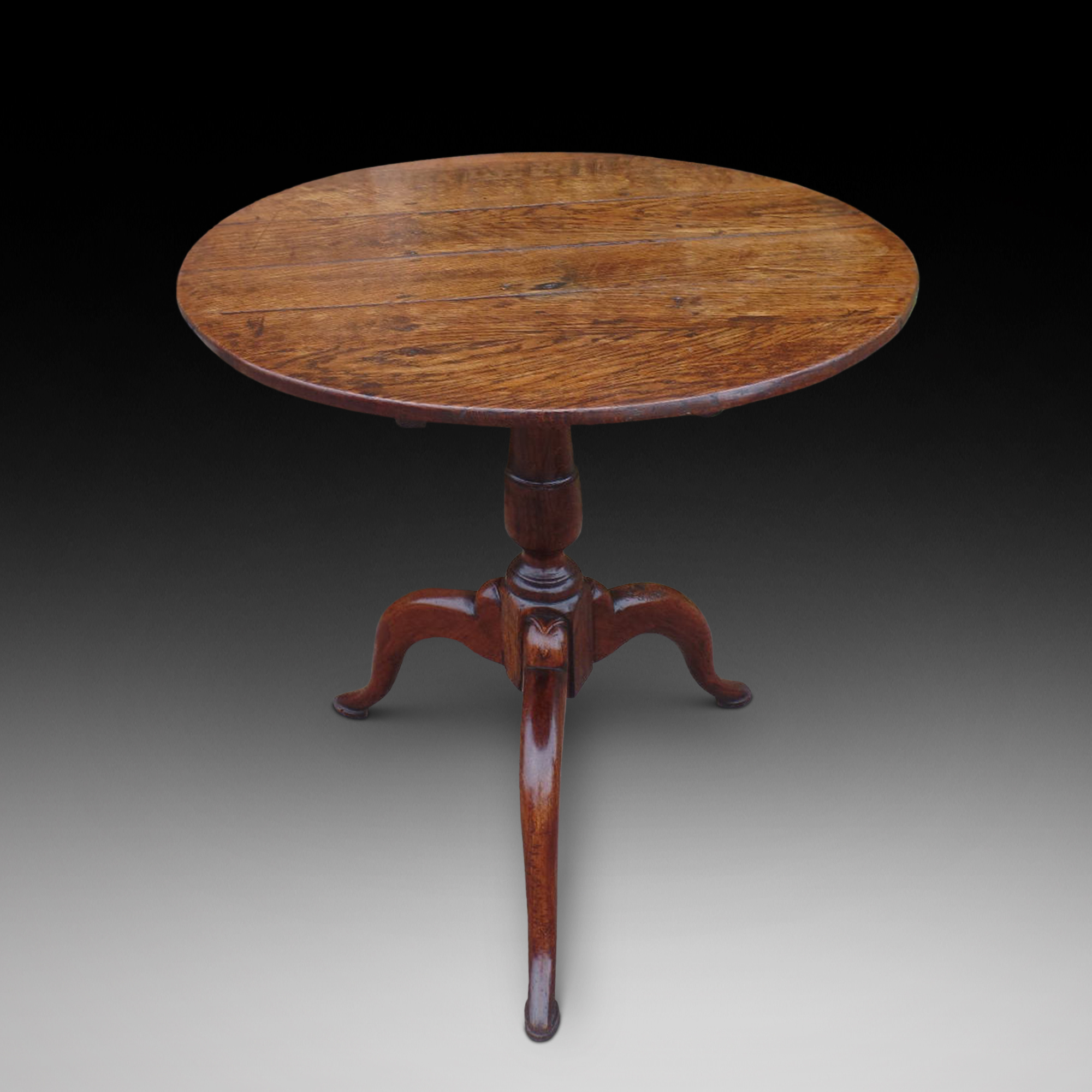 An Isle of Man - Country Oak Occasional Table, ca. 1770-85